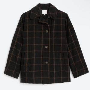 NWT Vince Plaid Padded Shirt Jacket